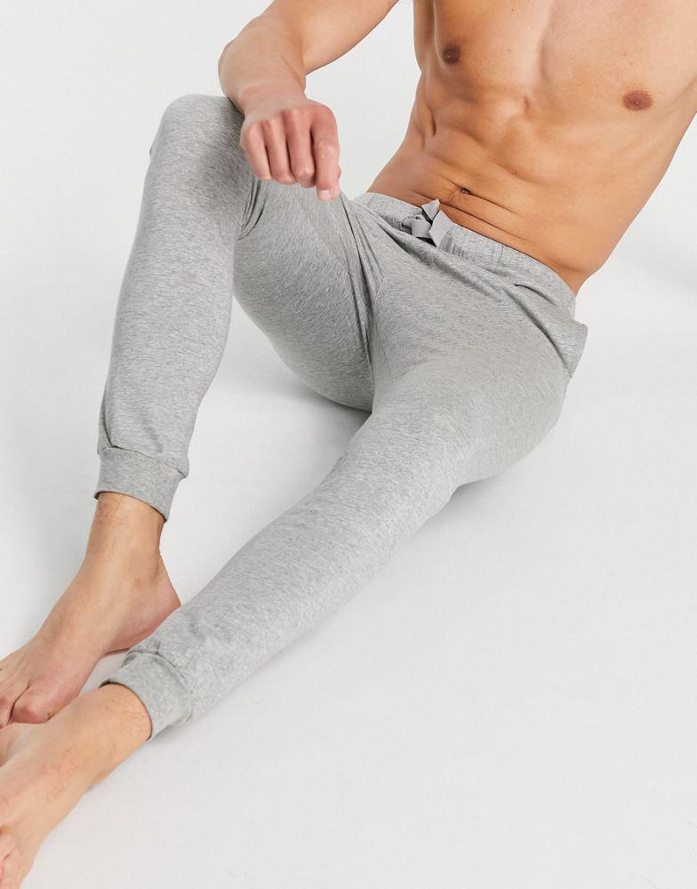 ASOS DESIGN lounge pyjama joggers in grey marl商品第4张图片规格展示