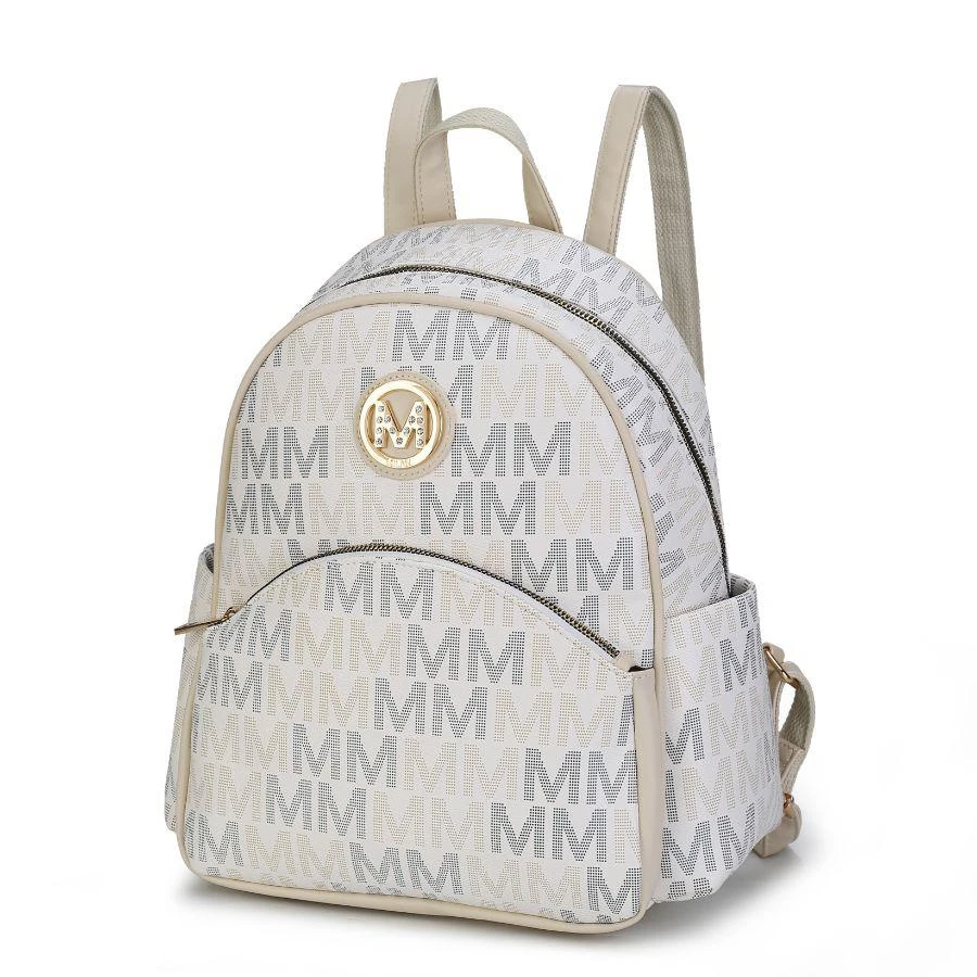 商品MKF Collection By Mia K.|Palmer Vegan Leather Signature logo-print Women’s Backpack,价格¥542,第1张图片