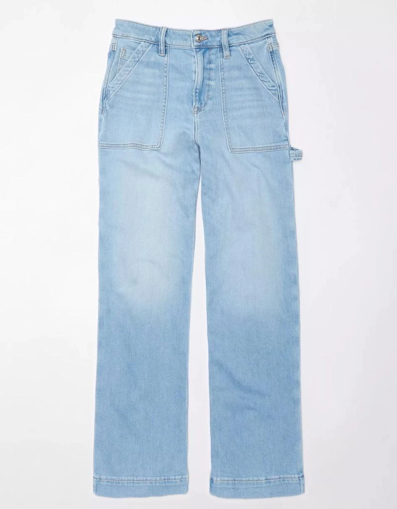 商品AE|AE Dreamy Drape Stretch Super High-Waisted Baggy Wide-Leg Jean,价格¥322,第3张图片详细描述