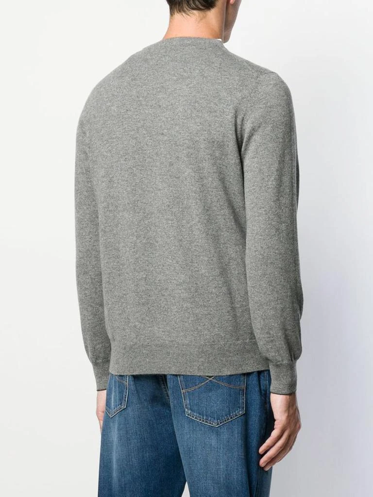 商品Brunello Cucinelli|BRUNELLO CUCINELLI BRUNELLO CUCINELLI - Crew-neck cashmere jumper,价格¥3908,第4张图片详细描述