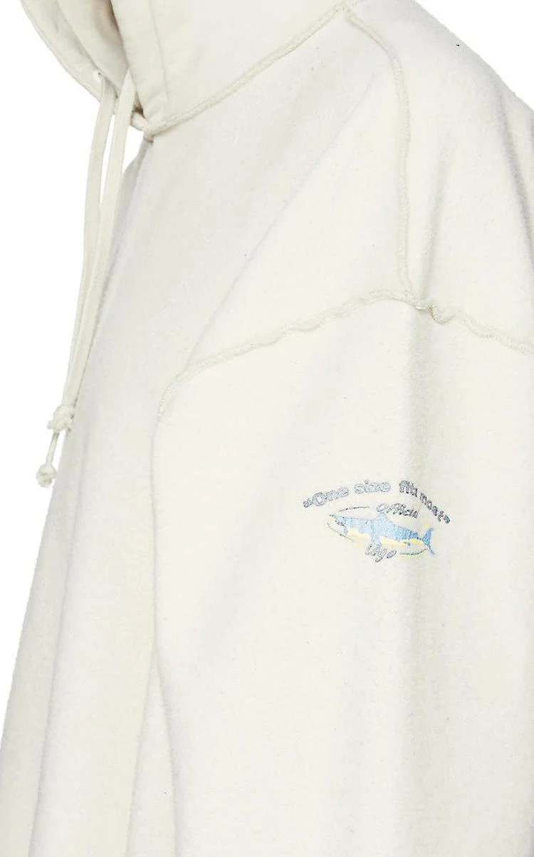Cotton-Blend Fleece Oversized Inside-Out Hoodie 商品