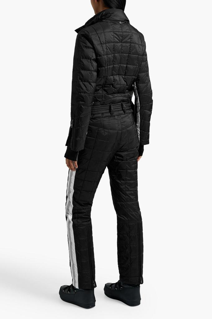 Grete striped quilted hooded down ski suit商品第5张图片规格展示