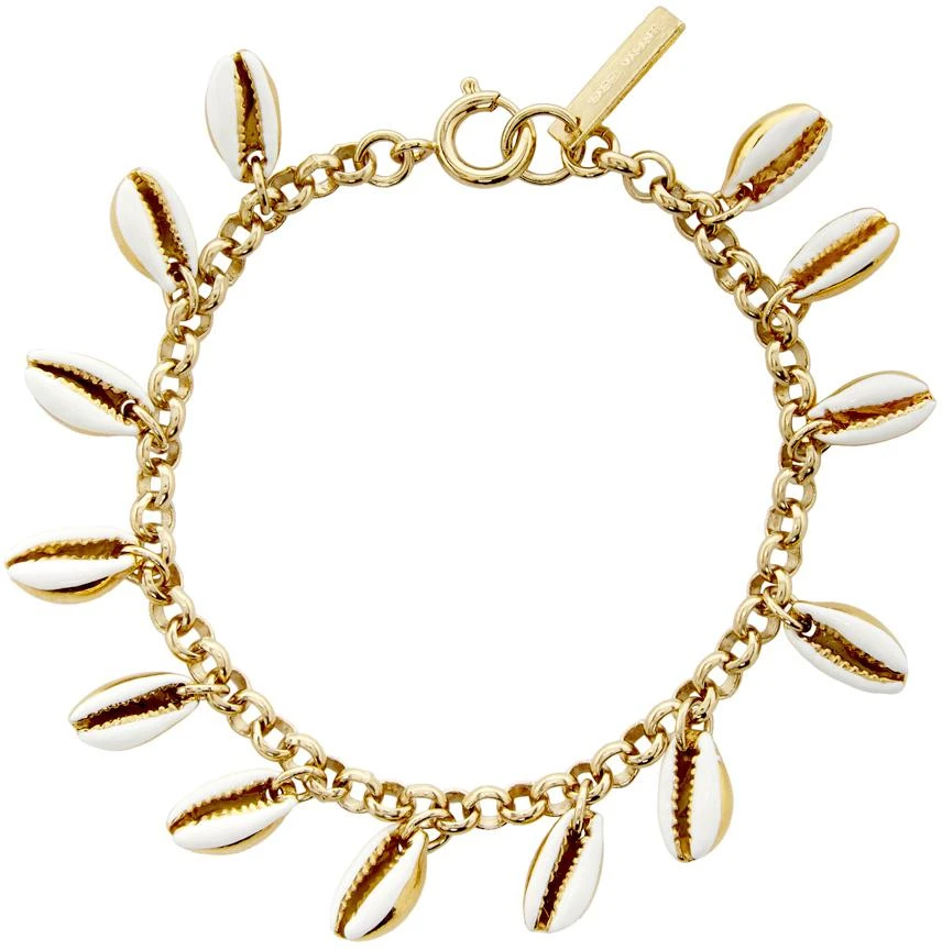 商品Isabel Marant|White & Gold New Amer Bracelet,价格¥590,第2张图片详细描述