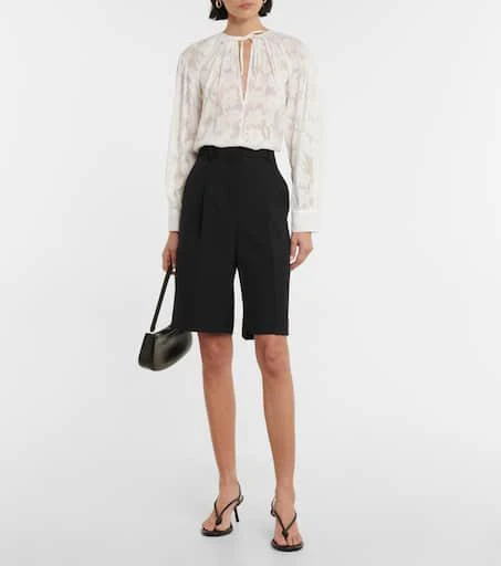 商品Vince|Floral silk and cotton blouse,价格¥1638,第2张图片详细描述
