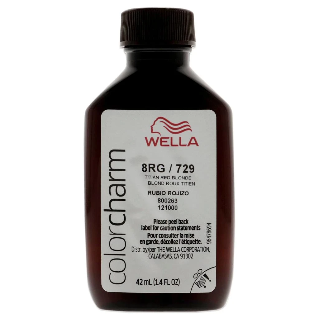 商品Wella|Color Charm Permanent Liquid Haircolor - 729 8RG Titian Red Blonde by  for Unisex - 1.4 oz Hair Color,价格¥132,第2张图片详细描述