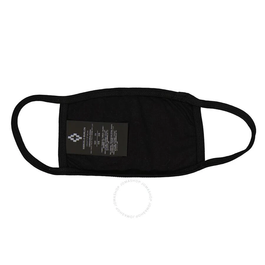 商品Marcelo Burlon|Cross Face Mask In Black/White,价格¥297,第3张图片详细描述