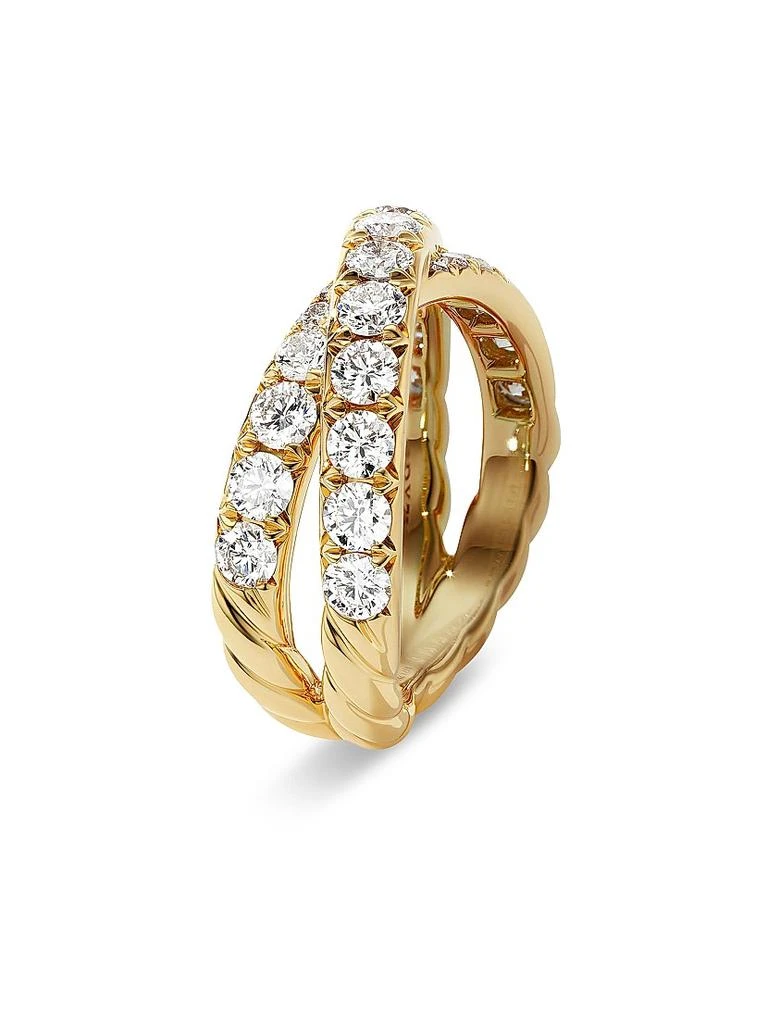 商品David Yurman|DY Crossover Band Ring in 18K Yellow Gold,价格¥48819,第4张图片详细描述