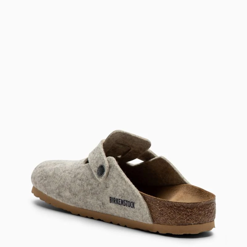 商品Birkenstock|Grey felt Boston slipper,价格¥848,第4张图片详细描述