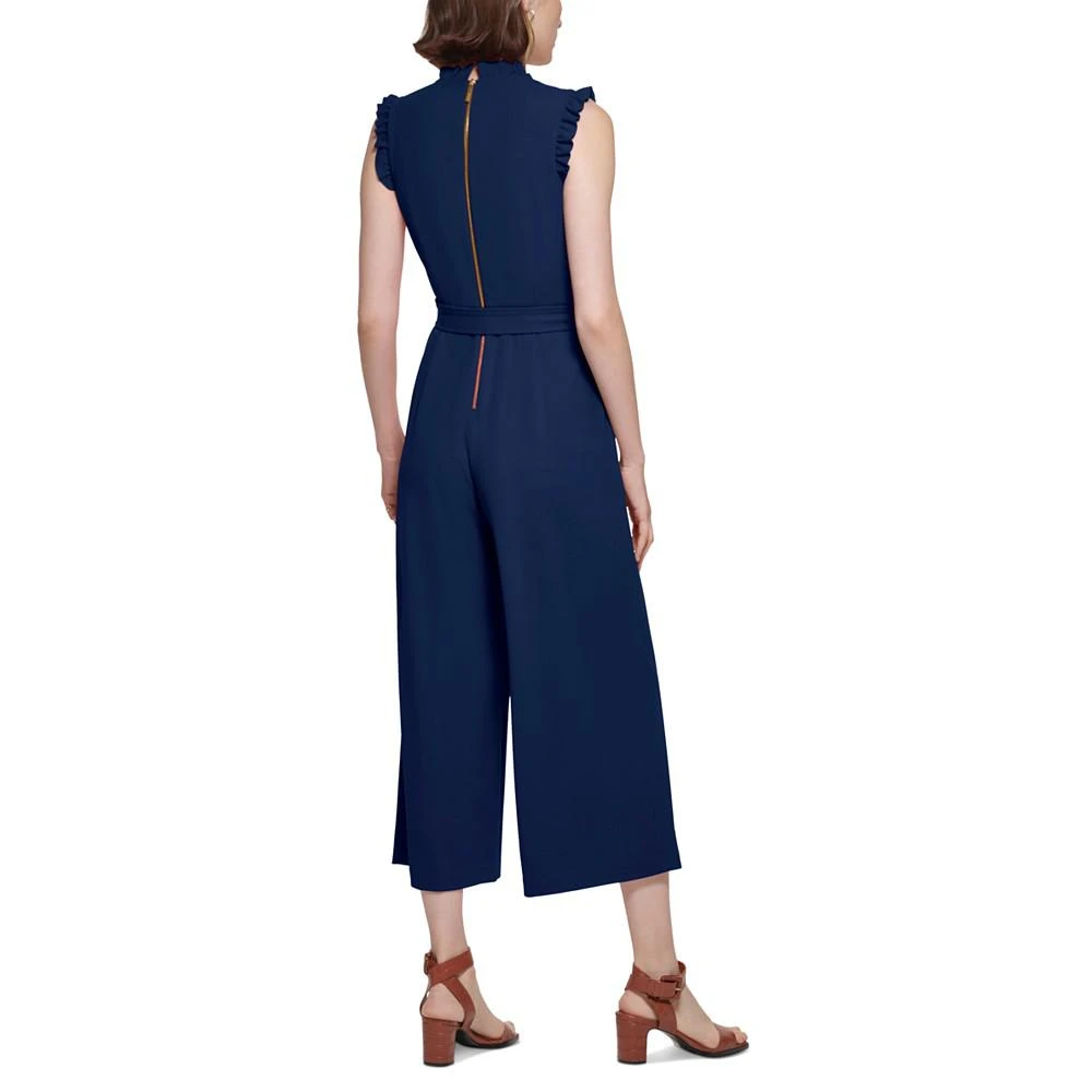 商品Calvin Klein|Women's Ruffle-Trimmed Jumpsuit,价格¥1027,第2张图片详细描述