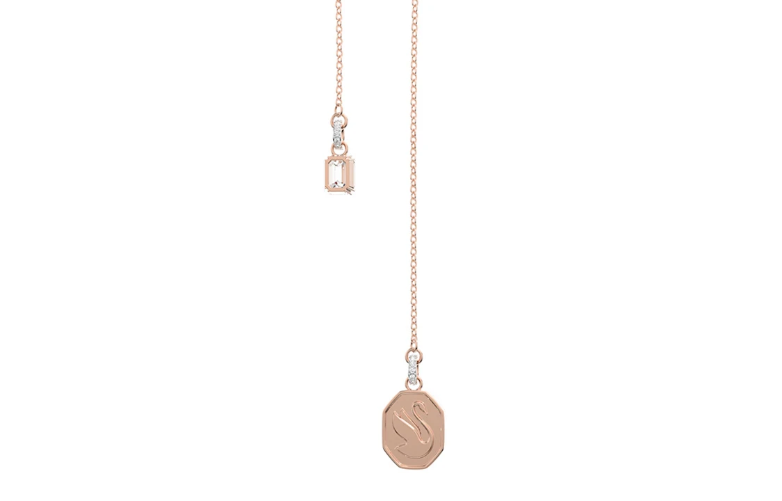 商品[国内直发] Swarovski|施华洛世奇 天鹅设计高级感优雅 镀金 项链 女款 玫瑰金色,价格¥753,第6张图片详细描述