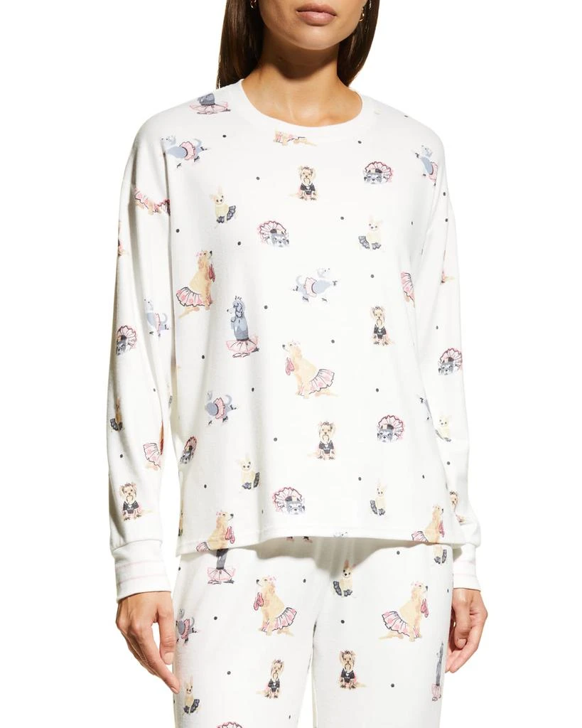 商品PJ Salvage|Lets Dance Dog-Print Crewneck Sweatshirt,价格¥263,第1张图片