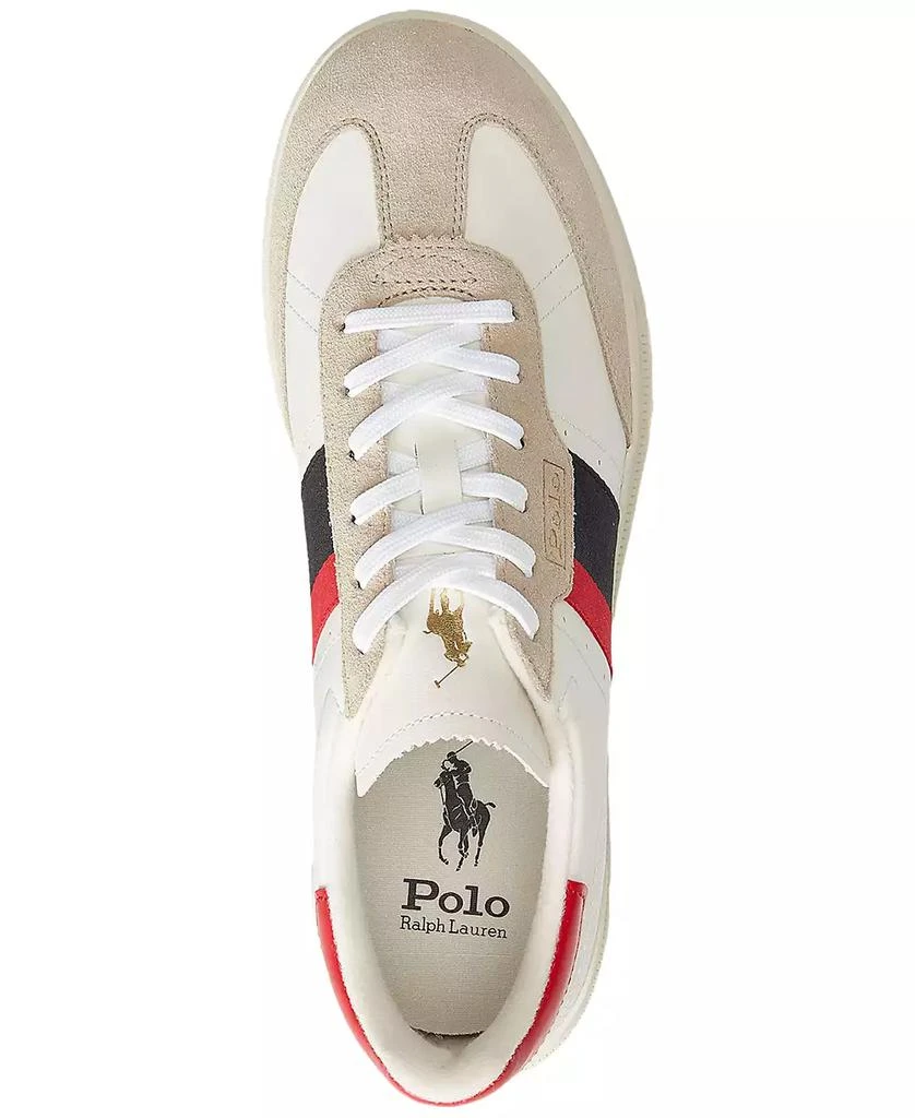 商品Ralph Lauren|Men's Heritage Aera Leather & Suede Sneaker,价格¥456,第4张图片详细描述