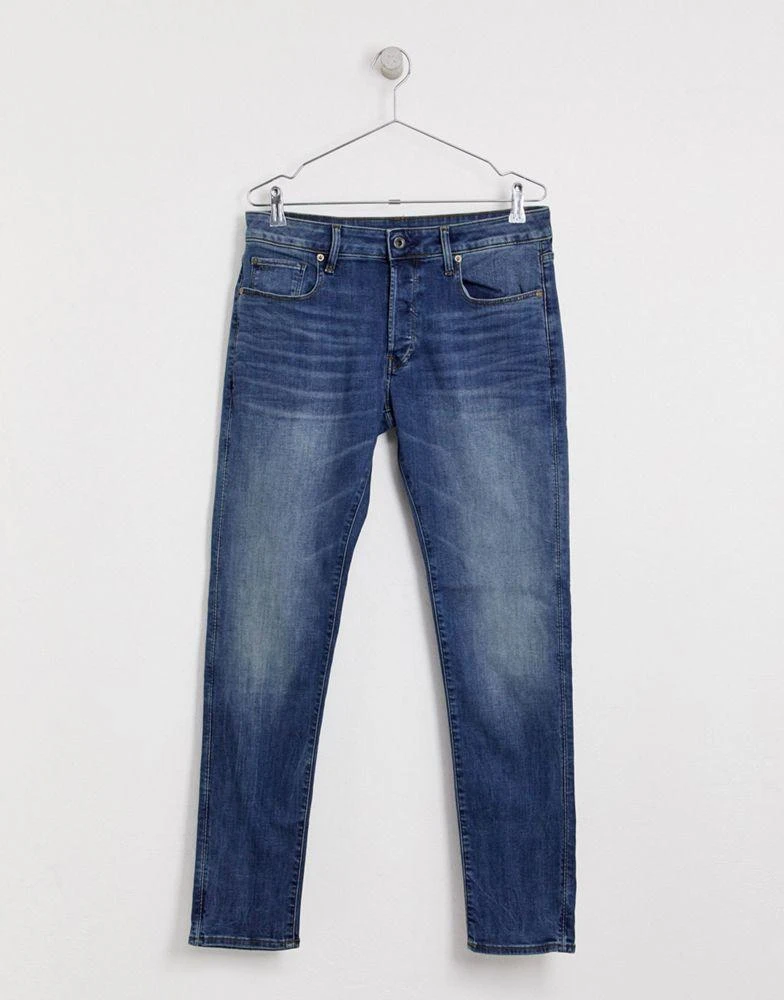 商品G-Star|G-Star 3301 slim fit jeans in medium aged,价格¥791,第3张图片详细描述