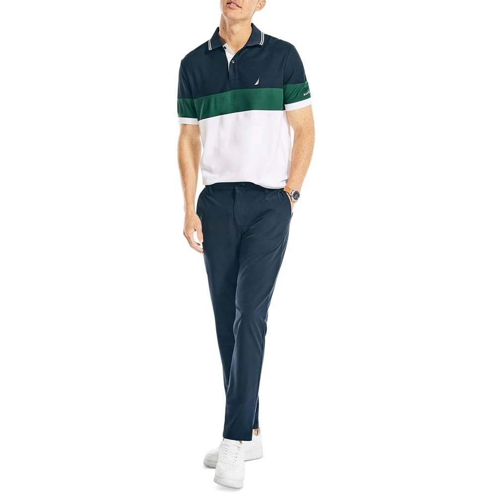 商品Nautica|Men's Navtech Sustainably Crafted Colorblock Classic Fit Polo,价格¥215,第4张图片详细描述