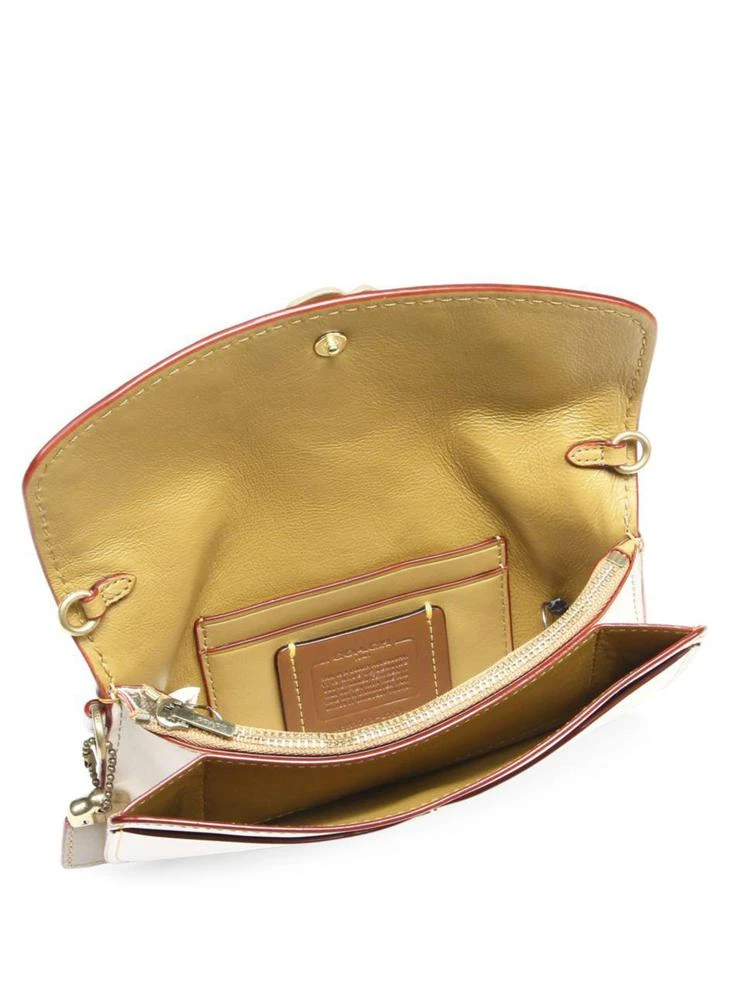 商品Coach|花朵皮革手袋,价格¥2221,第2张图片详细描述