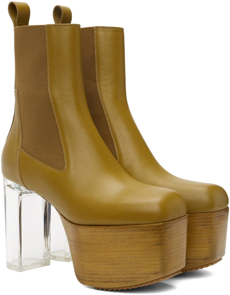 商品Rick Owens|Green Platform Chelsea Boots,价格¥3507,第4张图片详细描述