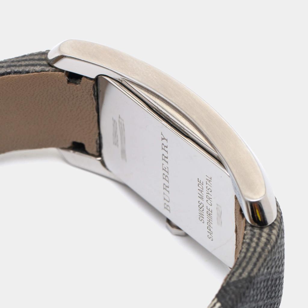 Burberry Black Stainless Steel Leather Nova Check BU9405 Women's Wristwatch 25 mm商品第7张图片规格展示