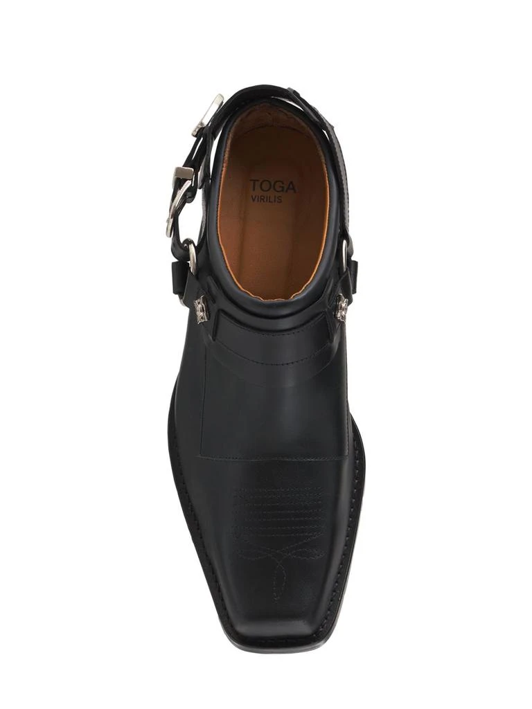 商品Toga Virilis|Leather Mule Boots W/buckles,价格¥3775,第5张图片详细描述