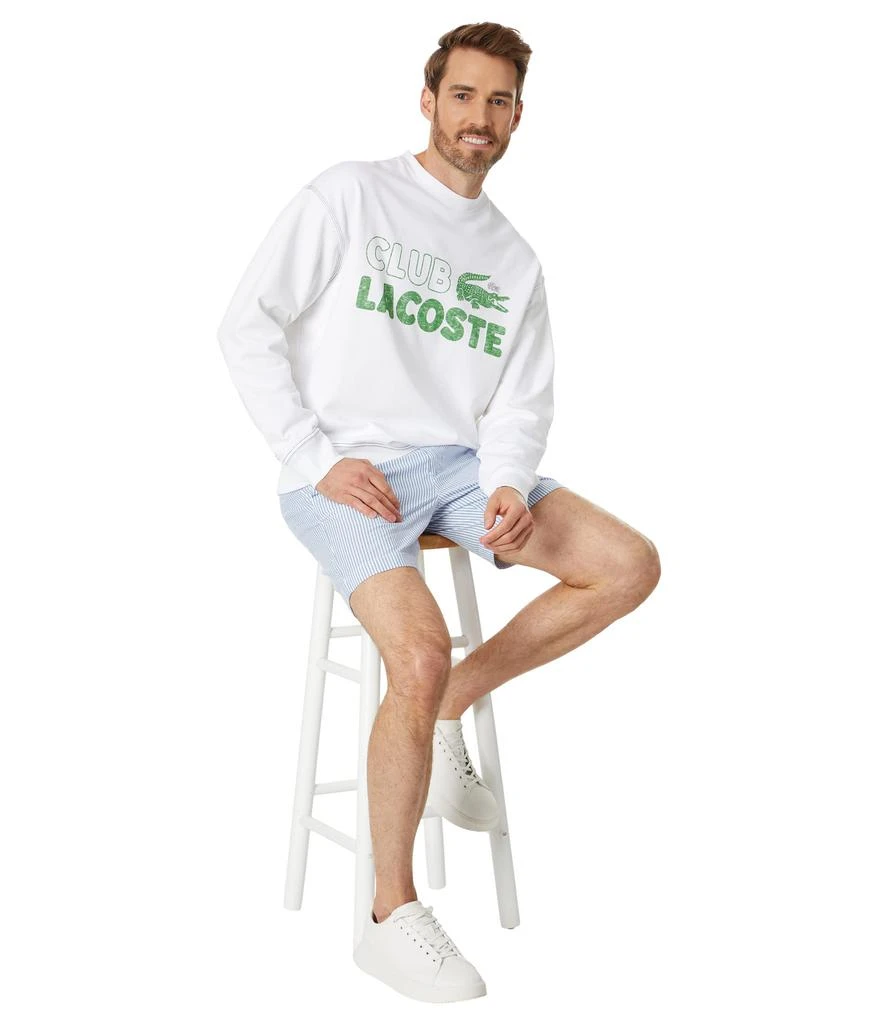 商品Lacoste|Long Sleeve Loose Fit Graphic Sweatshirt,价格¥465,第4张图片详细描述