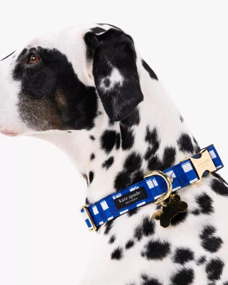 商品Kate Spade|Navy Gingham Collar XS,价格¥214,第1张图片详细描述