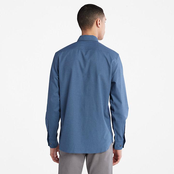 Lightweight Flannel Shirt for Men in Navy商品第2张图片规格展示