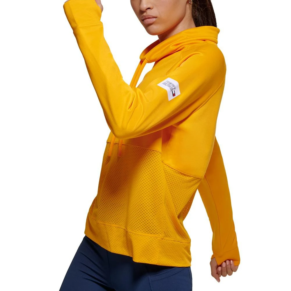 商品Tommy Hilfiger|Women's Active Cowl-Neck Mesh-Contrast Top,价格¥178,第4张图片详细描述