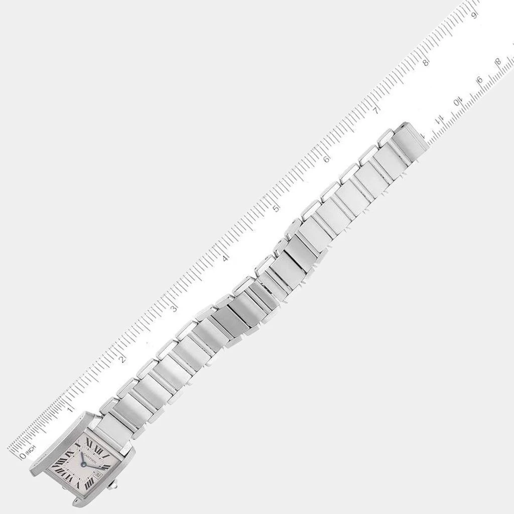 Cartier Tank Francaise Midsize Silver Dial Steel Ladies Watch W51011Q3 25 x 30 mm 商品