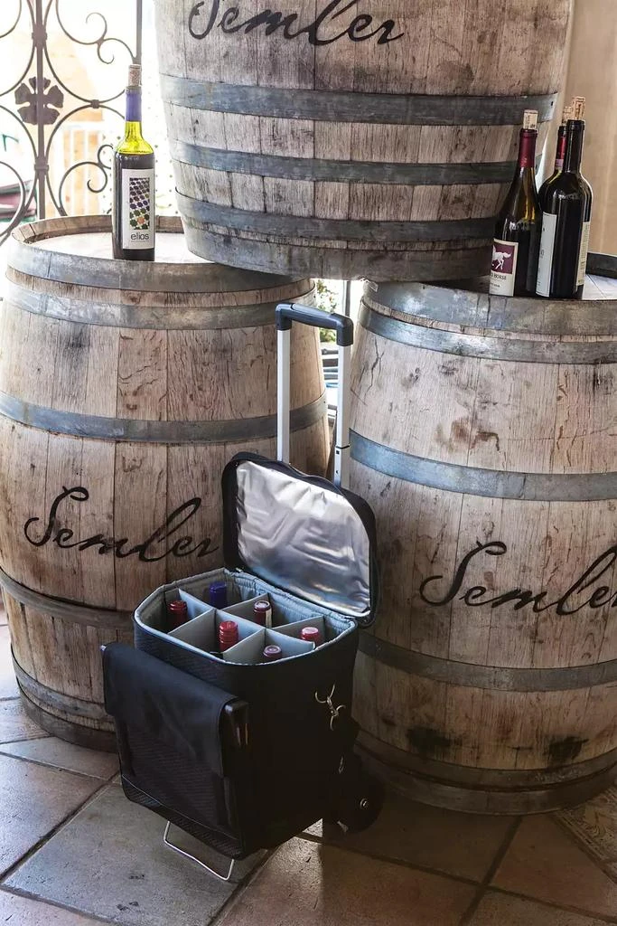 商品ONIVA|Legacy® by Picnic Time Cellar 6-Bottle Wine Carrier & Cooler Tote with Trolley,价格¥1386,第2张图片详细描述