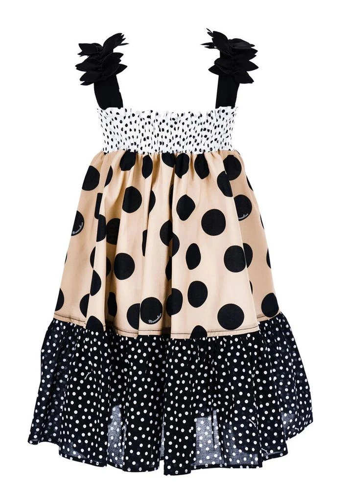 商品MONNALISA|Monnalisa Polka-Dot Printed Sleeveless Tiered Dress,价格¥2022,第2张图片详细描述