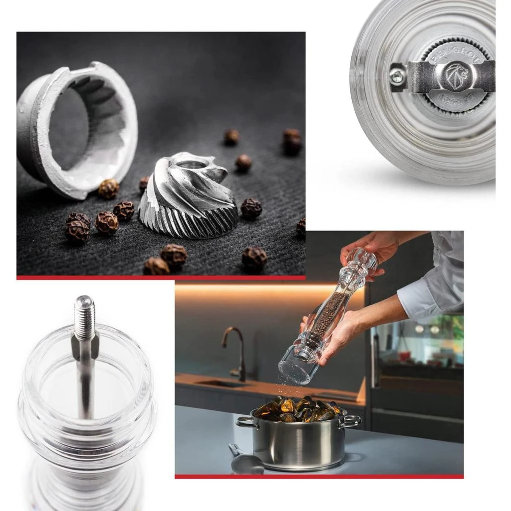 商品Peugeot|Nancy Pepper Mill Acrylic, 7-Inch, Clear,价格¥338,第2张图片详细描述