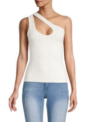商品Bailey 44|Bryn Ribbed One-Shoulder Tank Top,价格¥160,第1张图片