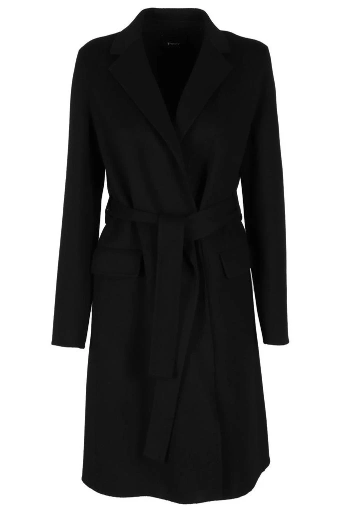 商品Theory|Theory Long Sleeved Belted Coat,价格¥3923,第1张图片