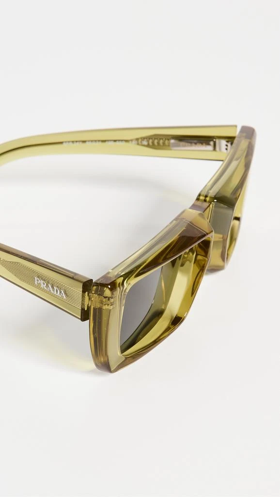 商品Prada|Prada 24YS Rectangle Runway Sunglasses,价格¥3450,第5张图片详细描述