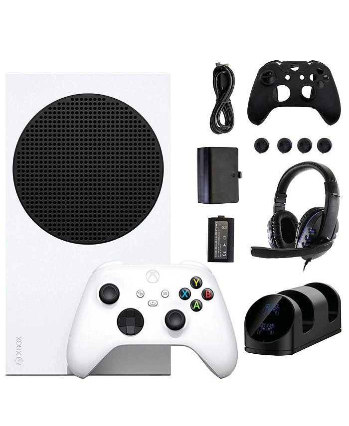 商品Microsoft|Xbox Series S 512 GB All-Digital Console with Accessories Kit,价格¥3214,第1张图片