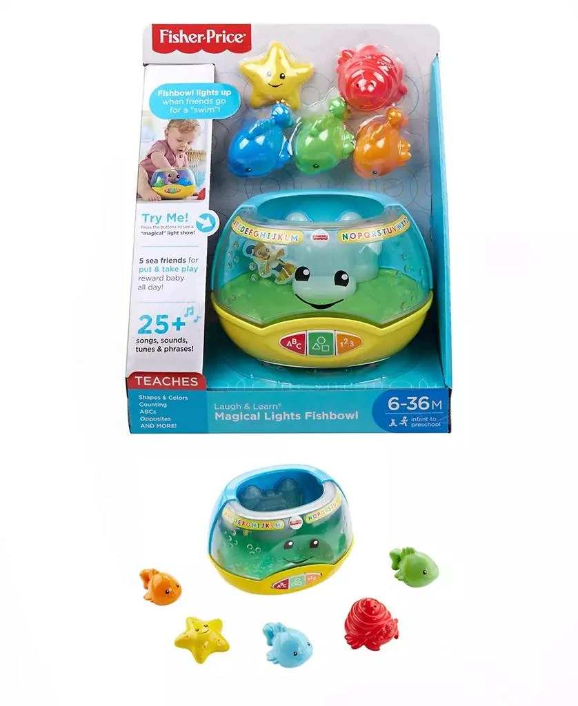 商品Fisher Price|Fisher-Price Laugh and Learn Magical Lights Fishbowl-Educational Toy,价格¥157,第1张图片