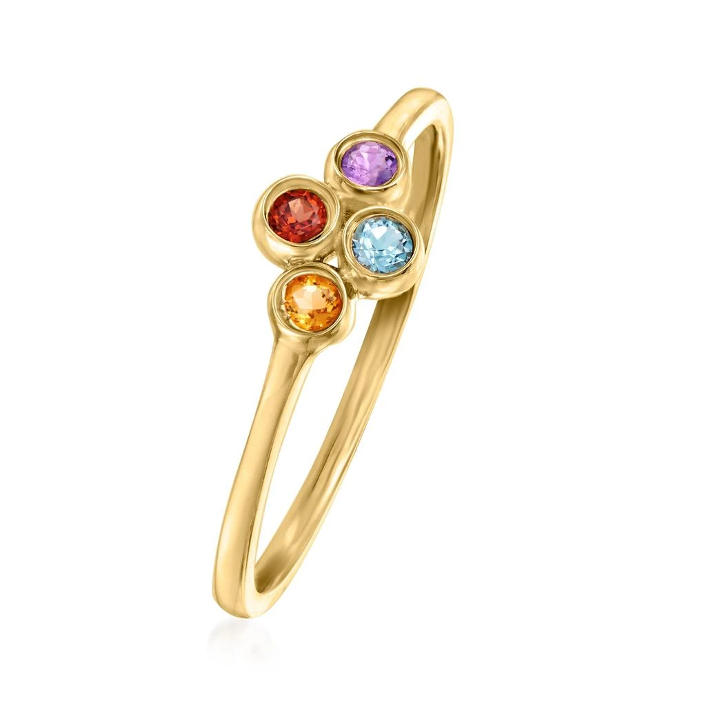 商品Ross-Simons|Ross-Simons Multi-Gemstone Ring in 14kt Yellow Gold,价格¥1810,第3张图片详细描述