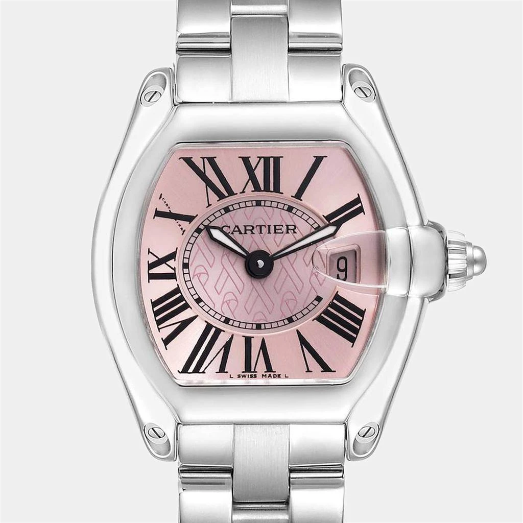 商品[二手商品] Cartier|Cartier Roadster Pink Ribbon Breast Cancer Awareness LE Ladies Watch W62043V3 36 x 30 mm,价格¥30119,第3张图片详细描述
