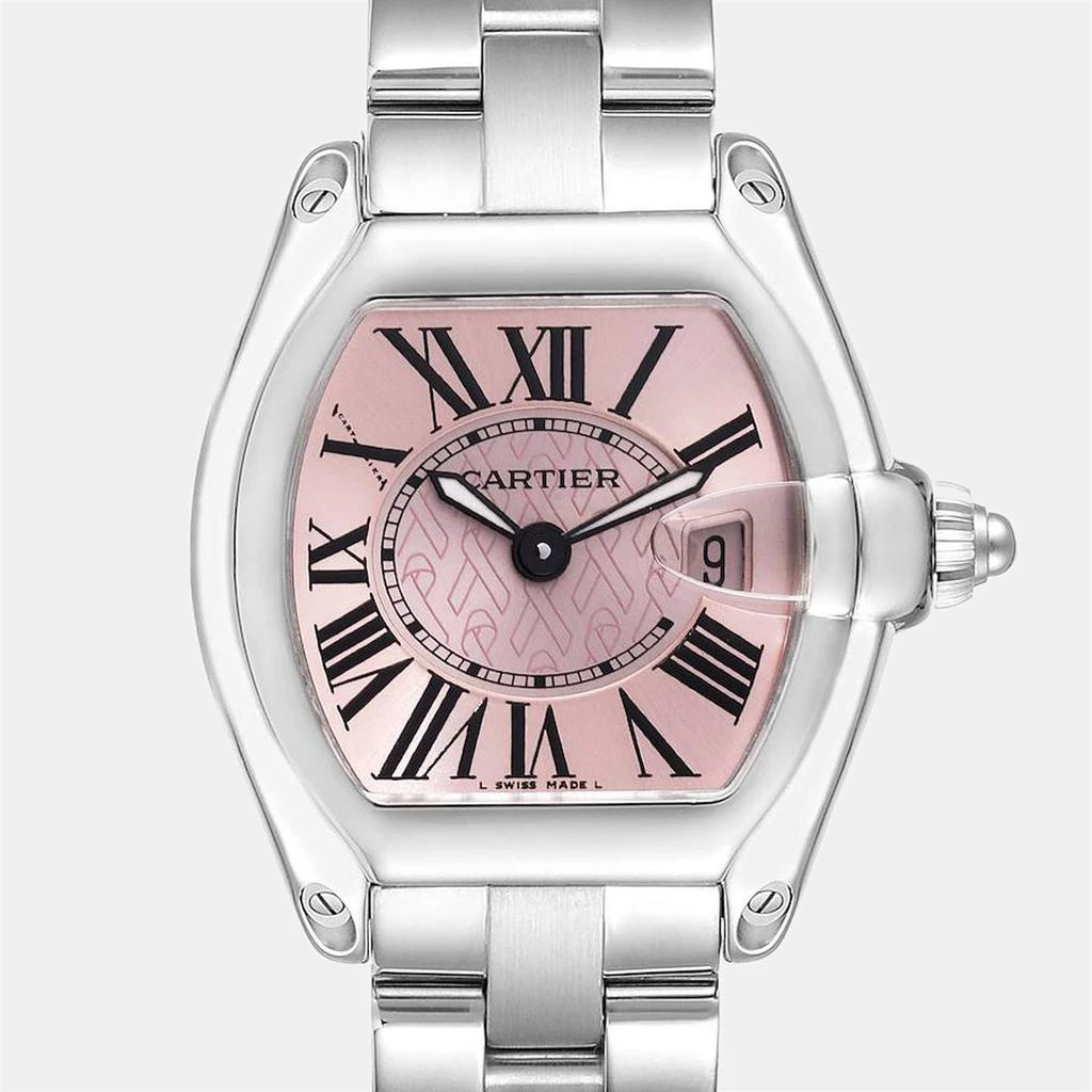 商品[二手商品] Cartier|Cartier Roadster Pink Ribbon Breast Cancer Awareness LE Ladies Watch W62043V3 36 x 30 mm,价格¥36755,第3张图片详细描述