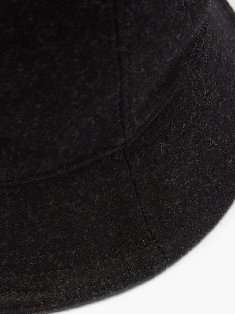 Triangle logo-plaque wool-felt bucket hat商品第4张图片规格展示