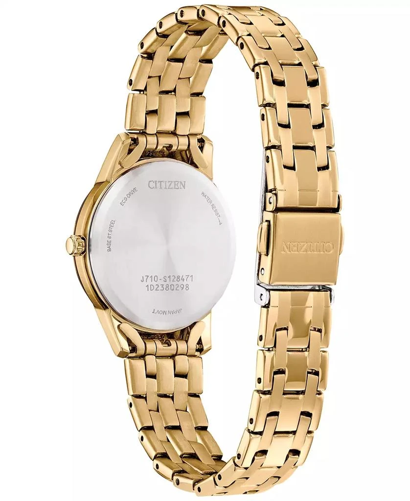 商品Citizen|Eco-Drive Women's Classic Gold-Tone Stainless Steel Bracelet Watch 29mm,价格¥1789,第3张图片详细描述