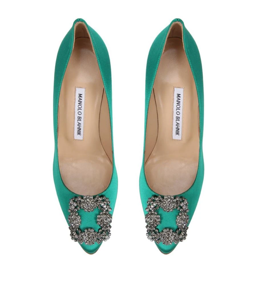 商品Manolo Blahnik|Satin Hangisi Pumps 90,价格¥9544,第4张图片详细描述