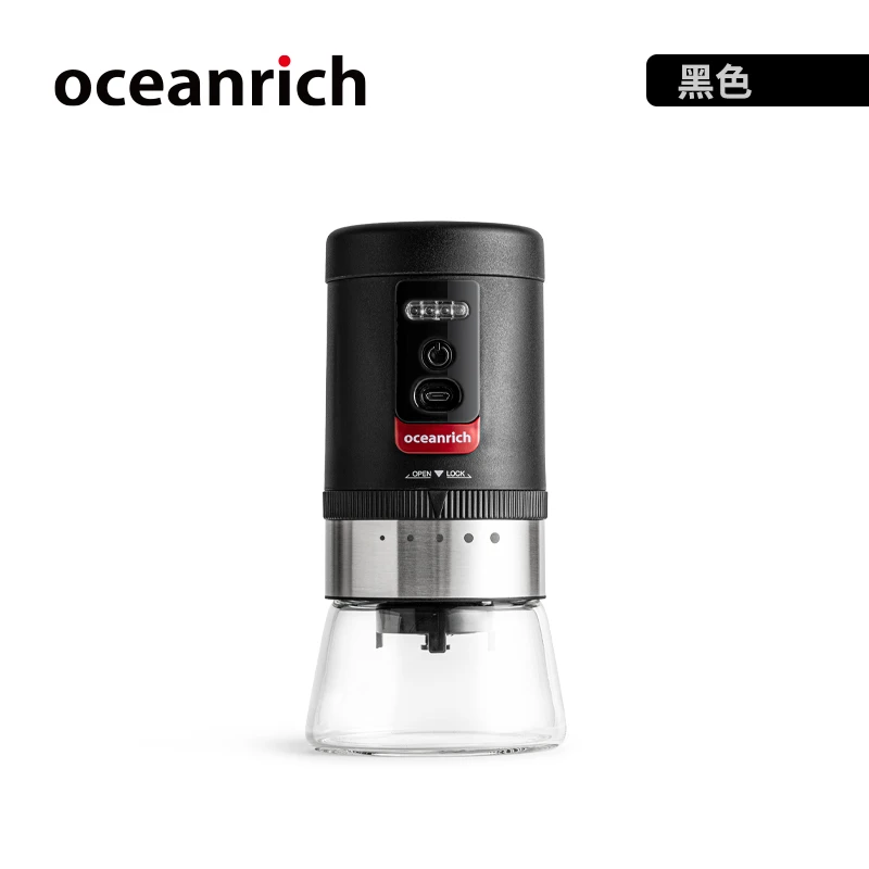商品oceanrich|【国内直发】欧新力奇/oceanrich 电动咖啡磨豆机USB充电小型便携式粉碎器研磨机 歐/欧新立奇 黑色,价格¥447,第1张图片