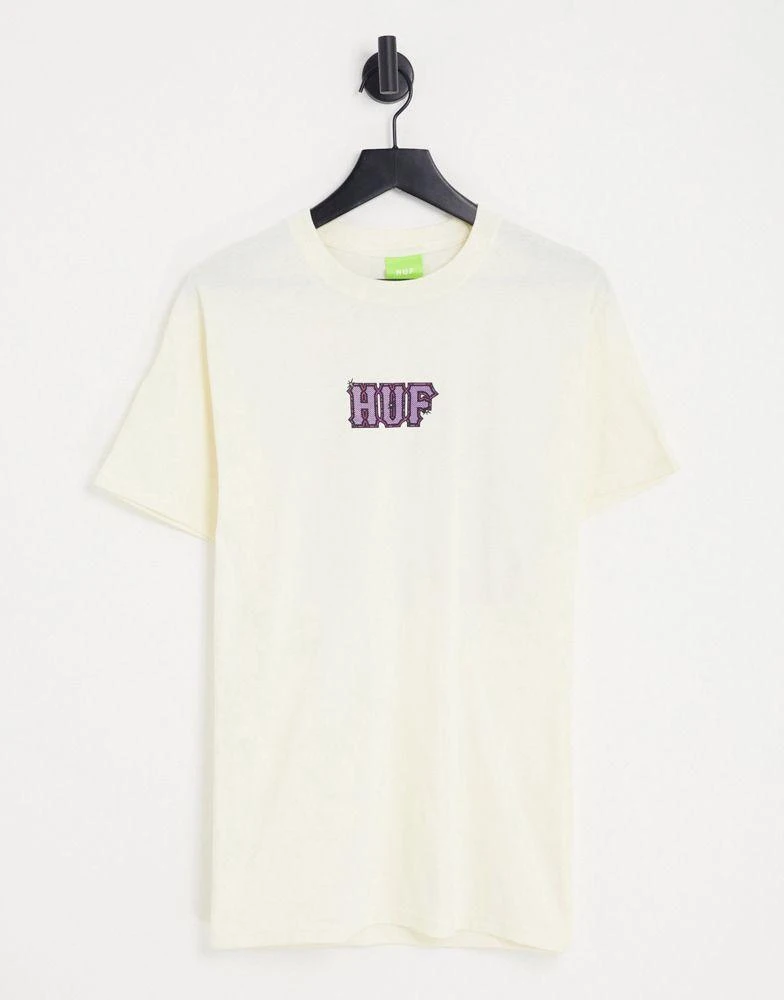 商品HUF|HUF amazing H print  t-shirt in beige,价格¥373,第1张图片