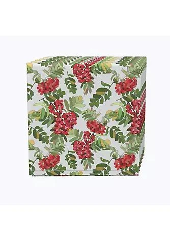 商品belk|Textile Products Inc. Napkin Set 100 Polyester Set Of 4 18X18 Decorative Red Berries,价格¥225,第1张图片