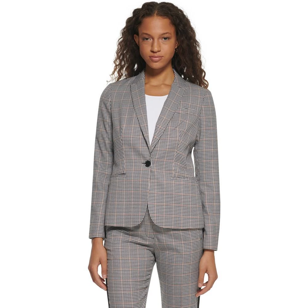 商品Tommy Hilfiger|Women's One-Button Plaid Blazer,价格¥359,第1张图片