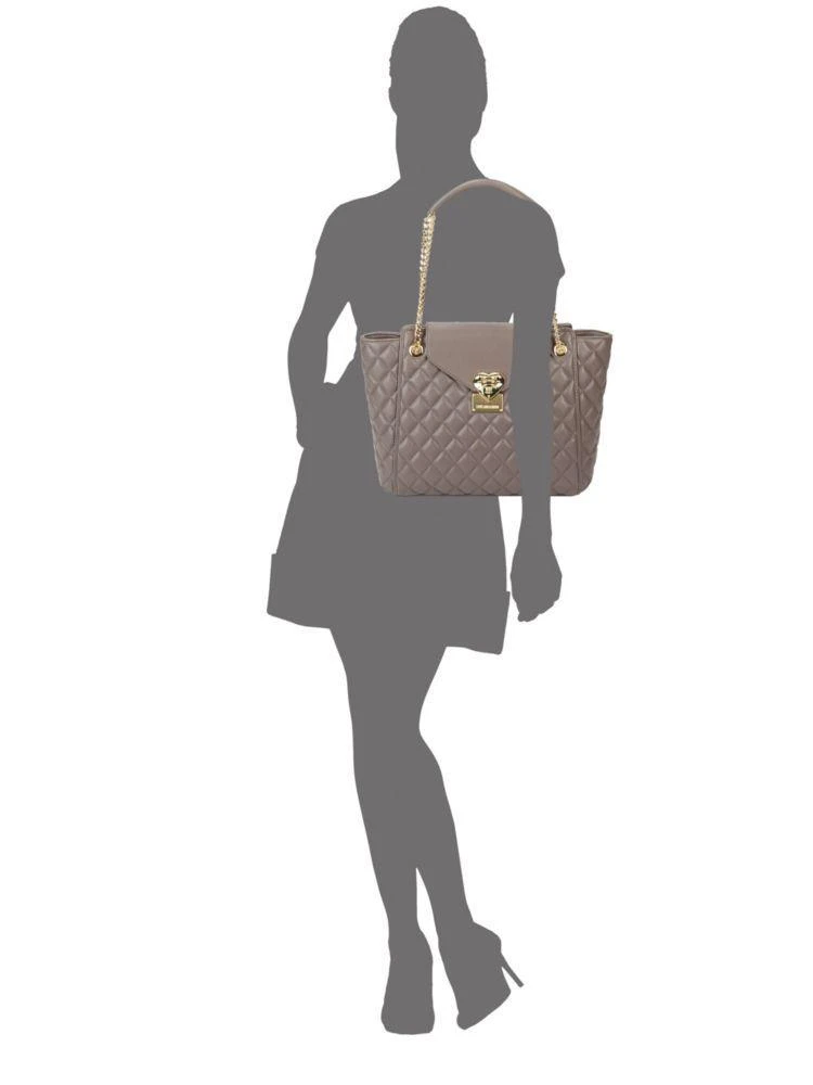 商品Moschino|Quilted Flap Chain Tote,价格¥787,第3张图片详细描述