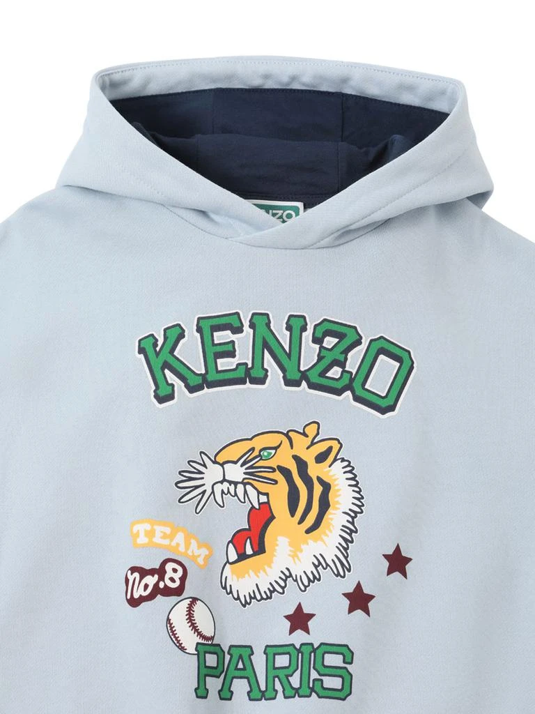 商品Kenzo|Logo Printed Cotton Blend Hoodie,价格¥544,第1张图片详细描述