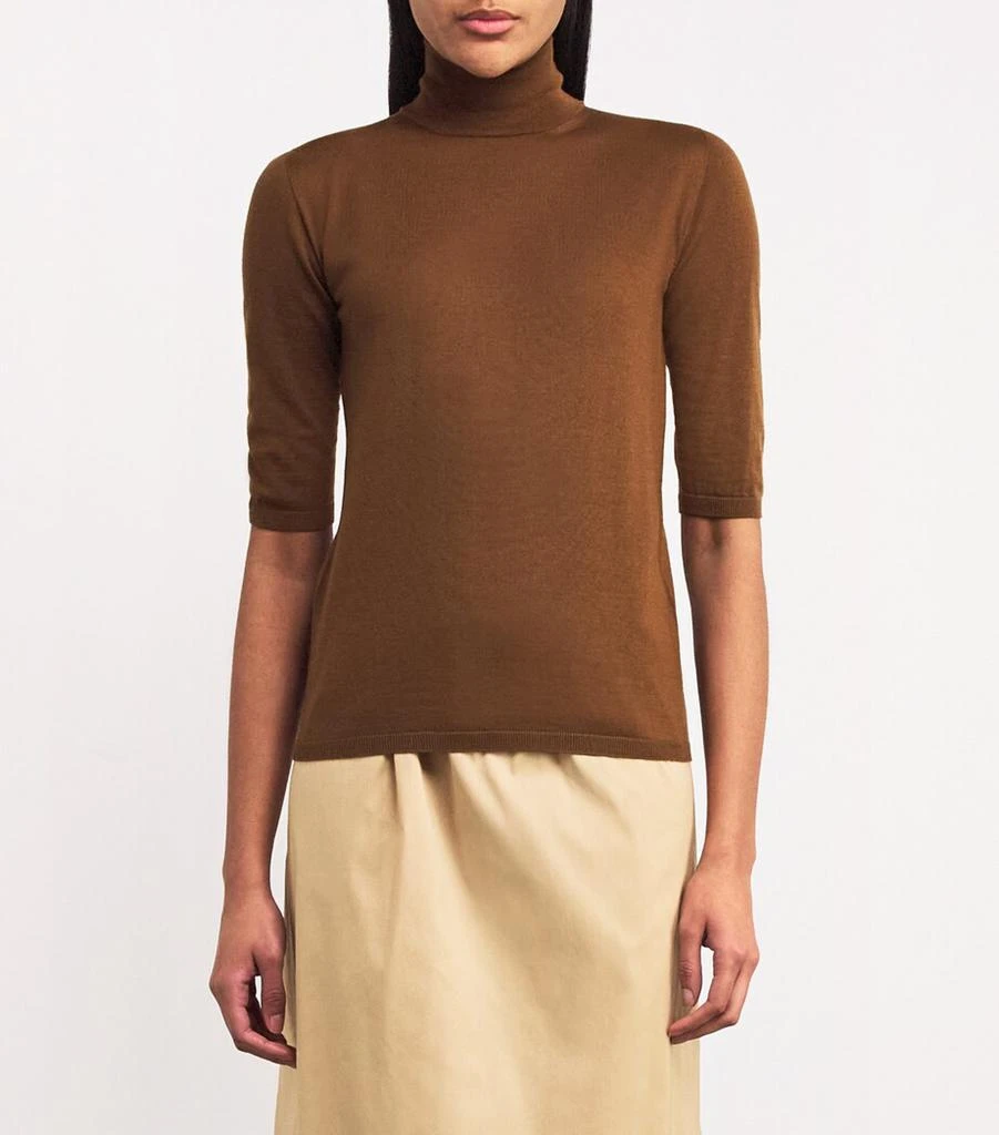 商品Max Mara|Virgin Wool Short-Sleeve Sweater,价格¥3814,第3张图片详细描述