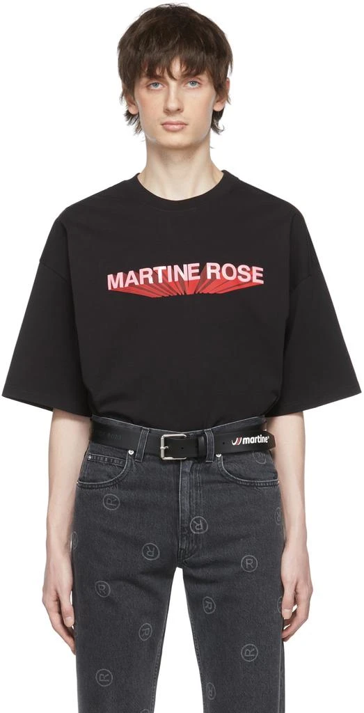 商品Martine Rose|Black Cotton T-Shirt,价格¥810,第1张图片