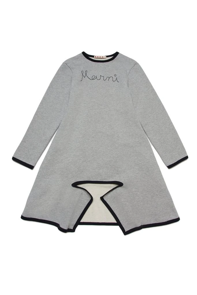 商品Marni|Marni Kids Logo Stitched Front Slit Dress,价格¥837,第1张图片